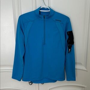 SUGOi Bright Blue Half-Zip Performance Top - run, ski, etc